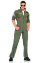 《30日 全品5%OFFクーポン》大きいサイズ Top Gun コスチューム Jumpsuit メンズ コスプレ 衣装 男性 仮装 男性用 イベント パーティ 学芸会 ギフト プレゼント