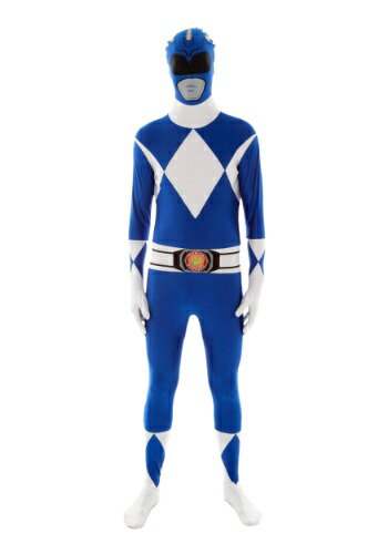 Power Rangers: Blue Ranger Morphsuit コスチューム メンズ コスプレ 衣装 男性 仮装 男性用 イベント パーティ 学芸会 ギフト プレゼント