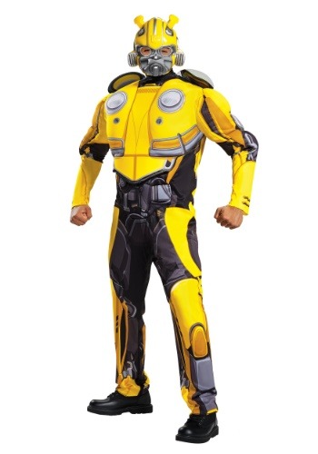 Bumblebee Movie 大人用 Bumblebee Muscle コスチューム | ハロウィン メンズ コスプレ 衣装 大人 男性 仮装 お洒落 おしゃれ かっこいい イベント ハロウィーン 飾り おもしろ 披露宴 学園祭 オシャレ ハロウイン パーティ 忘年会