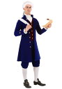 Mens Thomas Jefferson コスチューム メンズ コスプレ 衣装 男性 仮装 男性用 イベント パーティ 学芸会 ギフト プレゼント