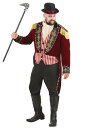 大きいサイズ Men's Scary Ringmaster コスチューム | メンズ コスプレ 衣装 大人 男性 仮装 おしゃれ かっこいい イベント 飾り お...