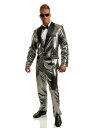 Men's Silver ディスコ Ball Tuxedo コスチューム メンズ コスプレ 衣装 男性 仮装 男性用 イベント パーティ 学芸会 ギフト プレゼ...