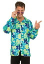 Flower ディスコ Shirt for Men メンズ コスプレ 衣装 男性 仮装 男性用 イベント パーティ 学芸会 ギフト プレゼント(3)