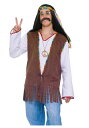 Men's Hippie ベスト | コスプレ 衣装 仮装 小道具 おもしろい イベント パーティ 発表会 デコレーション リボン アクセサリー メンズ レディース 子供 おしゃれ かわいい ギフト プレゼント(3)