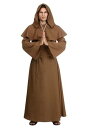 大きいサイズ Brown Monk ローブ コスチューム メンズ コスプレ 衣装 男性 仮装 男性用 イベント パーティ 学芸会 学芸会 ショー お遊戯会 二次会 忘年会 新年会 歓迎会 送迎会 出し物 余興 誕生日 発表会 ギフト プレゼント(3)