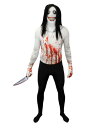 Creepy Killer 大人用 Morphsuit コスチューム メンズ コスプレ 衣装 男性 仮装 男性用 イベント パーティ 学芸会 ギフト プレゼント(3)