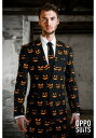 Men's OppoSuits パンプキン コスチューム Suit メンズ コスプレ 衣装 男性 仮装 男性用 イベント パーティ 学芸会 ギフト プレゼント