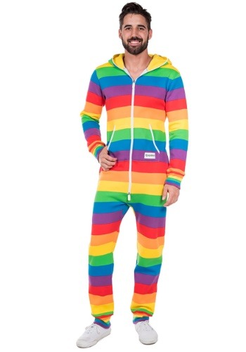 Tipsy Elves Men's Rainbow Jumpsuit コスチューム メンズ コスプレ 衣装 男性 仮装 男性用 イベント パーティ 学芸会 ギフト プレゼント