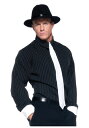 Striped Gangster Shirt メンズ コスプレ 衣装 男性 仮装 男性用 イベント パーティ 学芸会 ギフト プレゼント