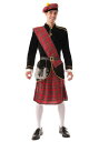 大人用 Scotsman コスチューム メンズ コスプレ 衣装 男性 仮装 男性用 イベント パーティ 学芸会 ギフト プレゼント