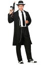 ブラック Zoot Suit Gangster コスチューム メンズ コスプレ 衣装 男性 仮装 男性用 イベント パーティ 学芸会 ギフト プレゼント