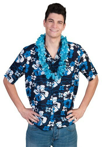 Hawaiian Hibiscus Shirt for Men メンズ コスプレ 衣装 男性 仮装 男性用 イベント パーティ 学芸会 ギフト プレゼント