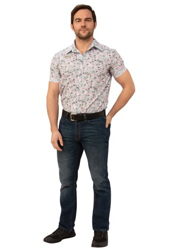 Stranger Things Jim Hopper Hawaiian Shirt (Date Night) コスチューム for Men メンズ コスプレ 衣装 男性 仮装 男性用 イベント パーティ 学芸会 ギフト プレゼント