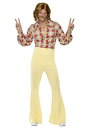 Men's 1960s Groovy Guy コスチューム メンズ コスプレ 衣装 男性 仮装 男性用 イベント パーティ 学芸会 ギフト プレゼント