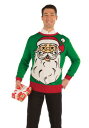 Hipster サンタ Ugly クリスマス セーター メンズ コスプレ サンタコス サンタクロース トナカイ 衣装 男性 仮装 男性用 イベント パーティ 学芸会 ギフト クリスマスギフト