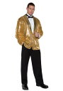 Gold Sequin コスチューム Jacket メンズ コスプレ 衣装 男性 仮装 男性用 イベント パーティ 学芸会 ギフト プレゼント