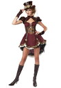 大人用 Steampunk Lady コスチューム レディース コスプレ 衣装 女性 仮装 女性用 イベント パーティ 学芸会 ギフト プレゼント