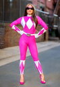 Pink Ranger Sassy ボディスーツ コスチューム レディース コスプレ 衣装 女性 仮装 女性用 イベント パーティ 学芸会 ギフト プレゼント
