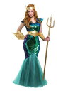 Women's Sea Siren 大きいサイズ コスチューム レディース コスプレ 衣装 女性 仮装 女性用 イベント パーティ 学芸会 ギフト プレゼント