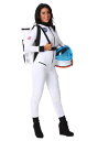 Women's ホワイト 宇宙飛行士 コスチューム レディース コスプレ 衣装 女性 仮装 女性用 イベント パーティ 学芸会 ギフト プレゼント