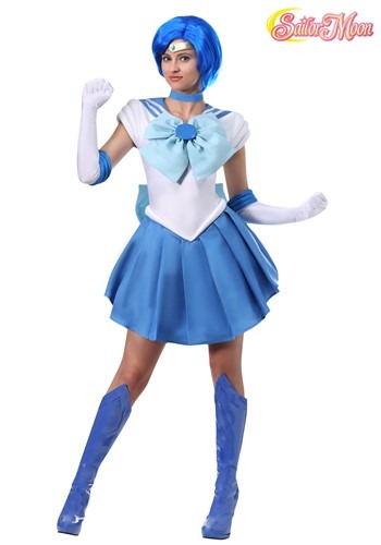 Sailor Moon: Sailor Mercury コスチューム for Women レディース コスプレ 衣装 女性 仮装 女性用 イベント パーティ 学芸会 ギフト ..