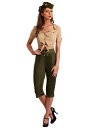 Women's Vintage Pin Up Soldier コスチューム レディース コスプレ 衣装 女性 仮装 女性用 イベント パーティ 学芸会 ギフト プレゼント(3)