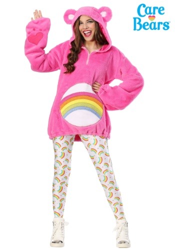 ケアベア Women's デラックス Cheer Bear Hoodie コスチューム レディース コスプレ 衣装 女性 仮装 女性用 イベント パーティ 学芸会 クリスマス ギフト クリスマスギフト