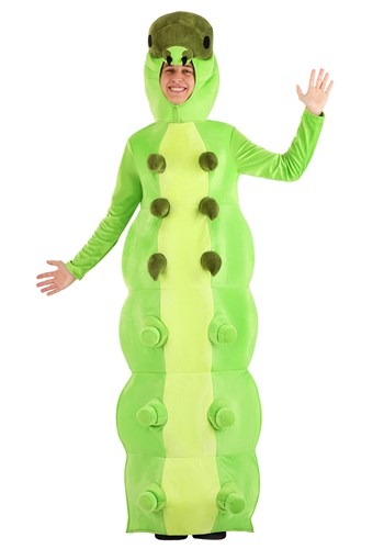 Green Caterpillar コスチューム for 大人用s メンズ コスプレ 衣装 男性 仮装 男性用 イベント パーティ 学芸会 ギフト プレゼント 3