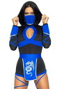 セクシー Blue ドラゴン 忍者 Women's Plus コスチューム | レディース コスプレ 衣装 大人 女性 仮装 可愛い セクシー カワイイ おしゃれ かわいい イベント 飾り おもしろ 宴会 オシャレ ハロウイン パーティ 忘年会 ギフト プレゼント