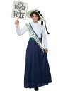 American Suffragette 大人用 コスチューム レディース コスプレ 衣装 女性 仮装 女性用 イベント パーティ 学芸会 ギフト プレゼント