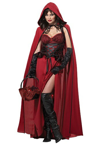Womens Dark レッド Riding Hood コスチューム レディース コスプレ 衣装 女性 仮装 女性用 イベント パーティ 学芸会 ギフト プレゼント