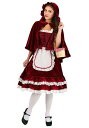 Women's Classic レッド Riding Hood コスチューム レディース コスプレ 衣装 女性 仮装 女性用 イベント パーティ 学芸会 ギフト プレゼント
