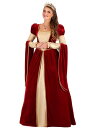 Regal Renaissance Queen コスチューム for Women レディース コスプレ 衣装 女性 仮装 女性用 イベント パーティ 学芸会 ギ...