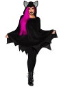 Women's Bat Poncho コスチューム | レディース コスプレ 衣装 大人 女性 仮装 可愛い セクシー カワイイ おしゃれ かわいい イベント 飾り おもしろ 宴会 オシャレ ハロウイン パーティ 忘年会 ギフト プレゼント(3)