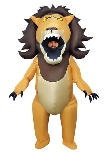 Big Mouth ライオン 動物 アニマル 獅子 大人用 Inflatable コスチューム | レディース コスプレ 衣装 大人 女性 仮装 可愛い セクシー カワイイ おしゃれ かわいい イベント 飾り おもしろ オシャレ ハロウィン ギフト プレゼント