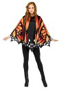 Womens Monarch Butterfly Poncho | レディース コスプレ 衣装 大人 女性 仮装 可愛い セクシー カワイイ おしゃれ かわいい イベント 飾り おもしろ 宴会 オシャレ ハロウイン パーティ 忘年会 ギフト プレゼント(3)