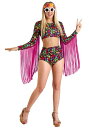 Women's Free Spirit Hippie コスチューム レディース コスプレ 衣装 女性 仮装 女性用 イベント パーティ 学芸会 ギフト プレゼント