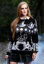 Witch Spellcraft and Curios Halloween Sweater for 大人用s レディース コスプレ 衣装 女性 仮装 女性用 イベント パーティ 学芸会 ギフト プレゼント