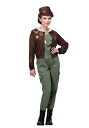 Women's Vintage Flight Officer コスチューム レディース コスプレ 衣装 女性 仮装 女性用 イベント パーティ 学芸会 ギフト プレゼント(3)