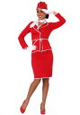 Womens First Class Flight Attendant コスチューム レディース コスプレ 衣装 女性 仮装 女性用 イベント パーティ 学芸会 ギフト プレゼント