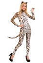 Women 039 s Leopard Catsuit レディース コスプレ 衣装 女性 仮装 女性用 イベント パーティ 学芸会 ギフト プレゼント