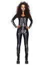 Women 039 s X-Ray Skeleton Catsuit コスチューム レディース コスプレ 衣装 女性 仮装 女性用 イベント パーティ 学芸会 ギフト プレゼント