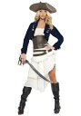 デラックス Colonial 海賊 パイレーツ コスチューム レディース コスプレ 衣装 女性 仮装 女性用 イベント パーティ 学芸会 ギフト プレゼント