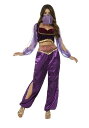 Women's Purple Belly Dancer コスチューム レディース コスプレ 衣装 女性 仮装 女性用 イベント パーティ 学芸会 ギフト プレゼント