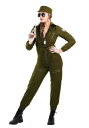 Women's 大きいサイズ Army Flightsuit コスチューム レディース コスプレ 衣装 女性 仮装 女性用 イベント パーティ 学芸会 ギフト ...