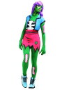 Women's Pop Art ゾンビ コスチューム レディース コスプレ 衣装 女性 仮装 女性用 イベント パーティ 学芸会 ギフト プレゼント