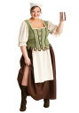 大きいサイズ Medieval Pub Wench コスチューム レディース コスプレ 衣装 女性 仮装 女性用 イベント パーティ 学芸会 ギフト プレゼント