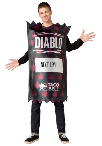 Diablo Taco Bell Sauce Packet 大人用 Taco Bell コスチューム メンズ コスプレ 衣装 男性 仮装 男性用 イベント パーティ 学芸会 ギフト プレゼントのサムネイル