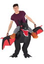 大人用 Inflatable ブラック Ride on ドラゴン コスチューム メンズ コスプレ 衣装 男性 仮装 男性用 イベント パーティ 学芸会 ギフト プレゼント