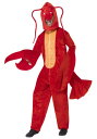 大人用 レッド Lobster コスチューム メンズ コスプレ 衣装 男性 仮装 男性用 イベント パーティ 学芸会 ギフト プレゼント